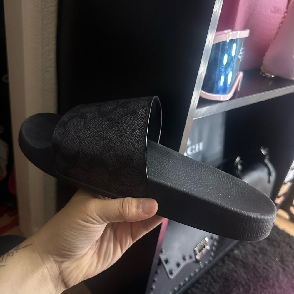Black Slide Sandals
